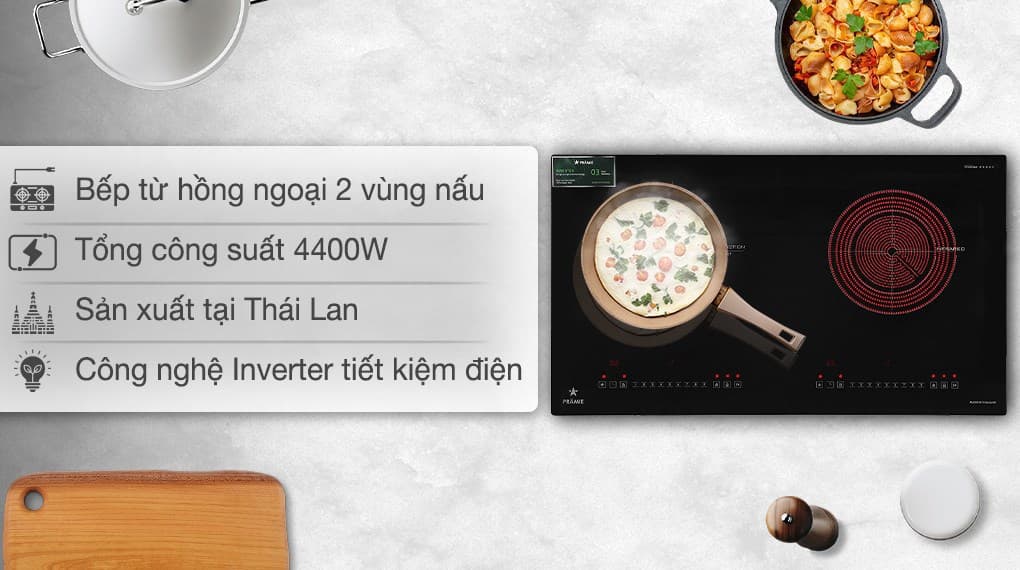 Ảnh Bếp từ hồng ngoại lắp âm Pramie PRTH-A1