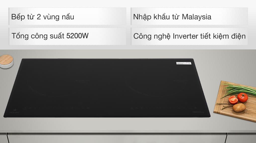 Ảnh Bếp từ đôi lắp âm Pramie 2205