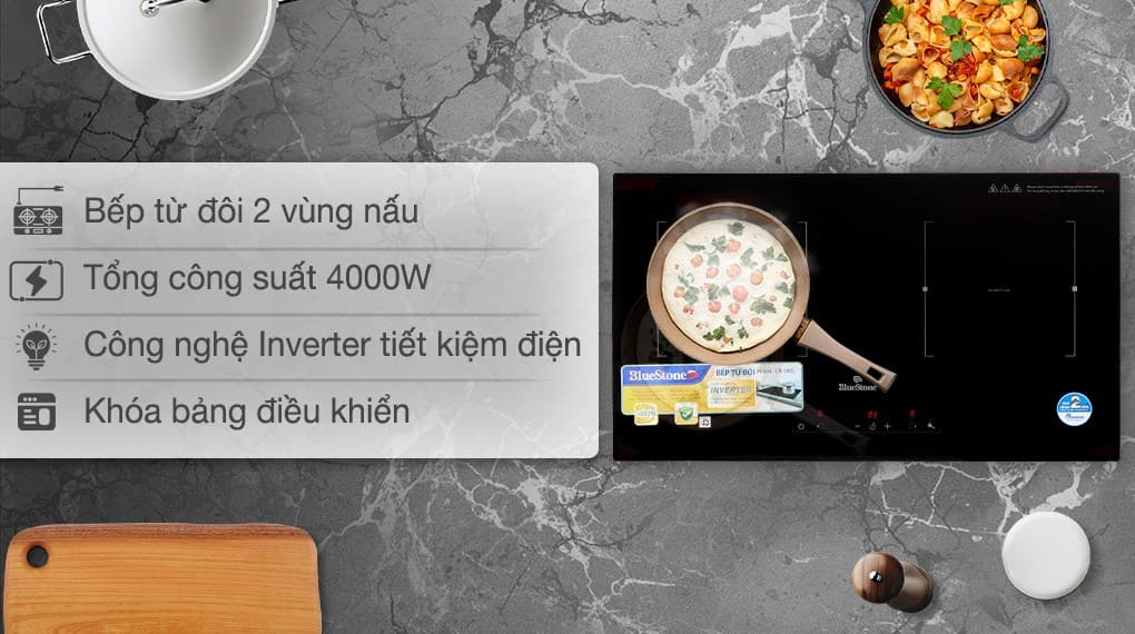 Ảnh Bếp từ đôi lắp âm BlueStone ICB-6821