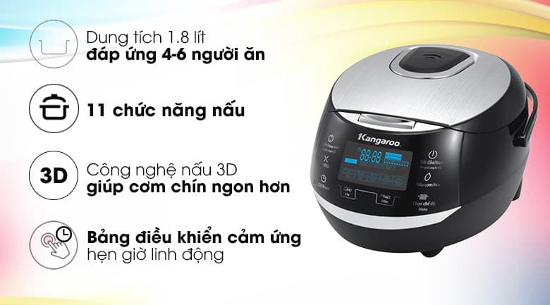 Ảnh Nồi cơm điện tử Kangaroo 1.8 lít KG595