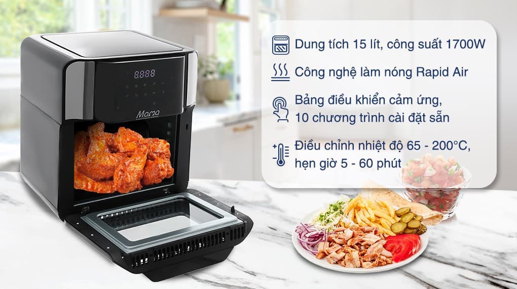 Ảnh Lò chiên không dầu Sunhouse Mama SHD4088 15 lít