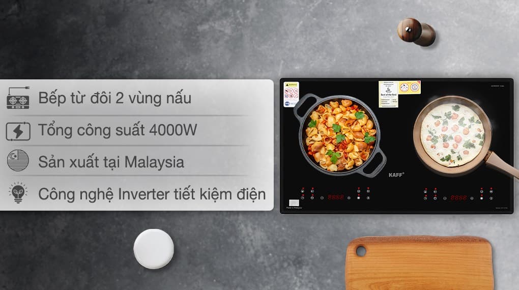 Ảnh Bếp từ đôi lắp âm KAFF KF-073II