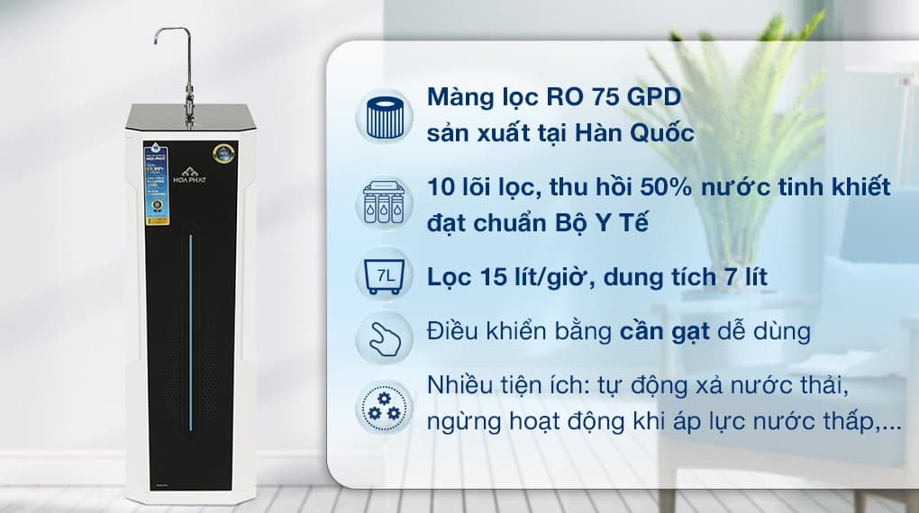 Ảnh Máy lọc nước RO Hòa Phát HWS1B 1022 10 lõi