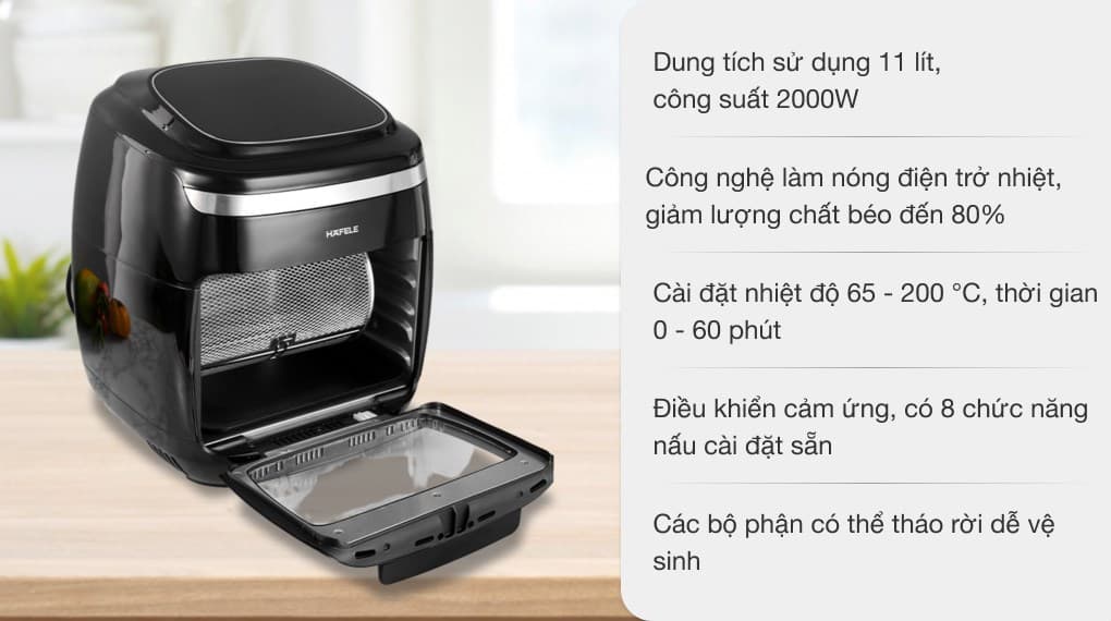 Ảnh Lò chiên không dầu Hafele AF-602A (535.43.711) 11 lít