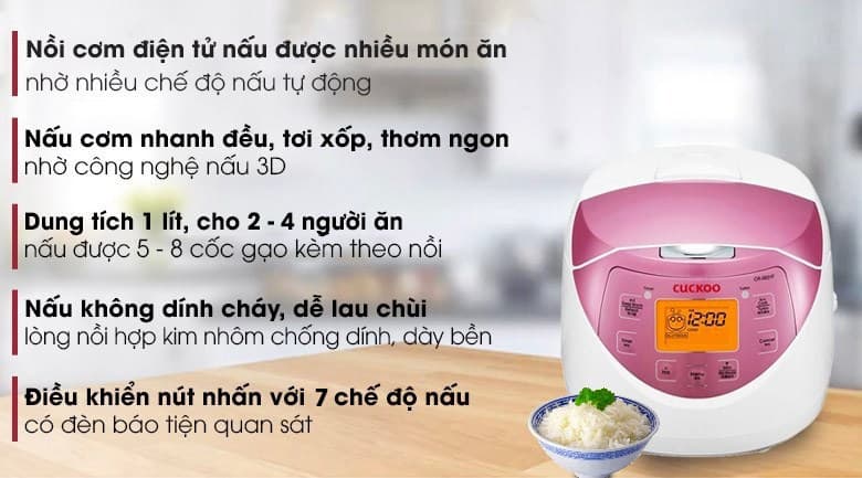 Ảnh Nồi cơm điện tử Cuckoo 1 lít CR- 0631F