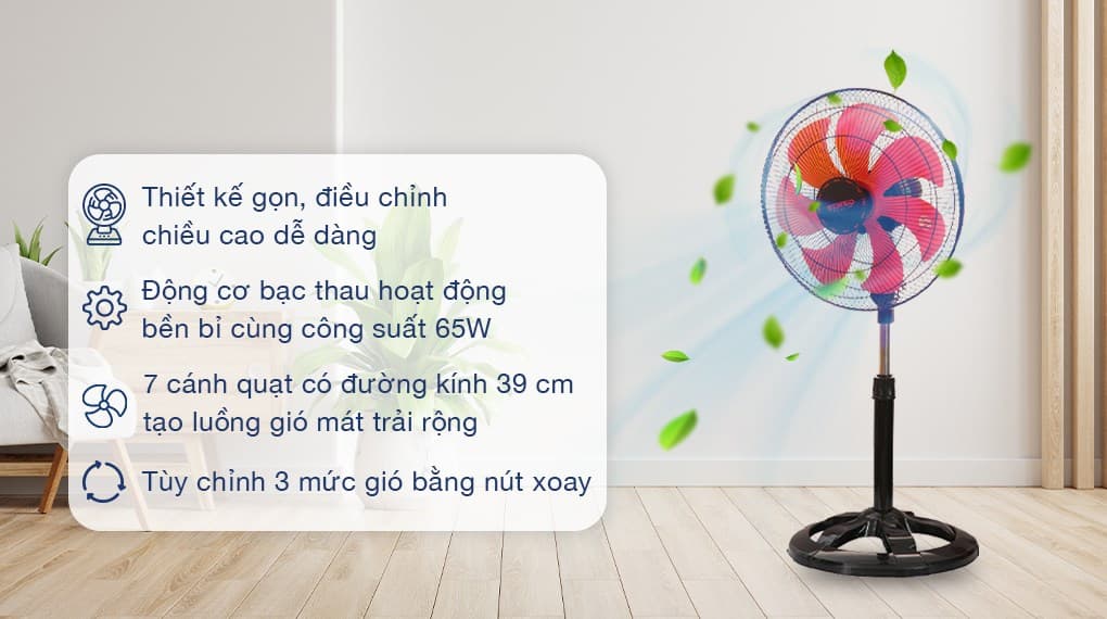 Ảnh Quạt lửng Senko 7 cánh LTS1636 65W