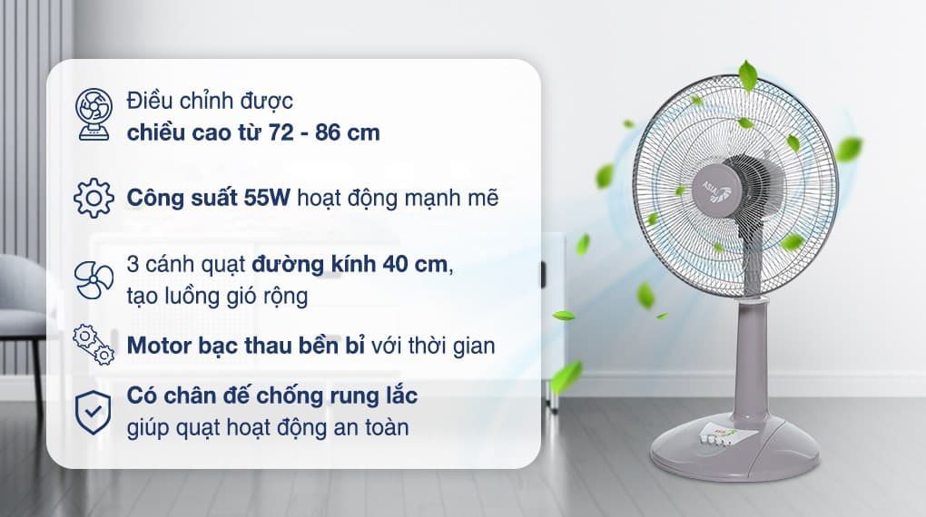 Ảnh Quạt lửng Asia 3 cánh VY358990 55W