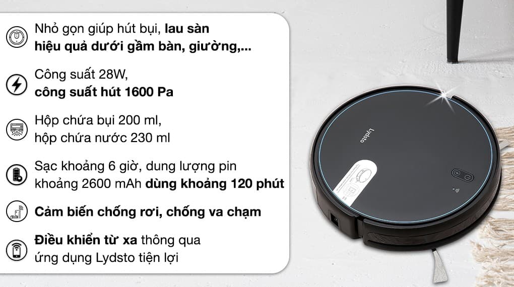 Ảnh Robot hút bụi lau nhà Lydsto G4