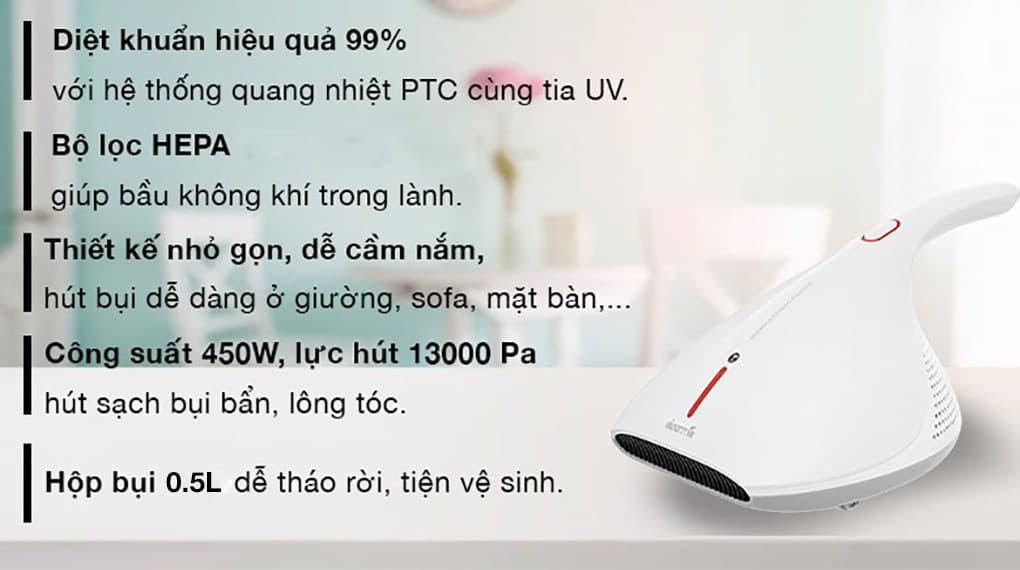 Ảnh Máy hút bụi đệm giường Deerma CM800