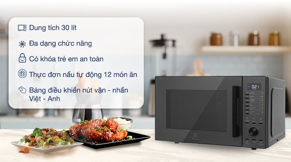 Ảnh Lò vi sóng có nướng Electrolux EMG30D22BM 30 lít