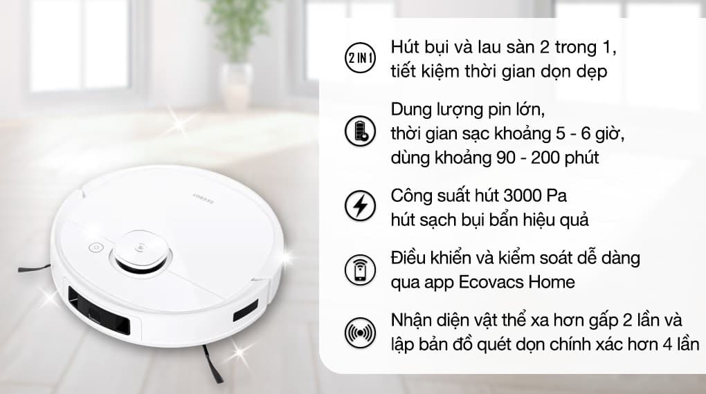 Ảnh Robot hút bụi lau nhà Ecovacs Deebot T9