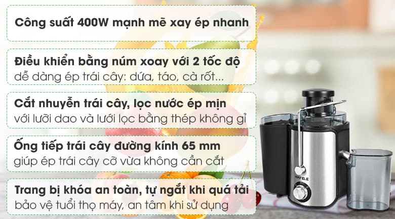 Ảnh Máy ép trái cây Hafele GS-353 (535.43.086)