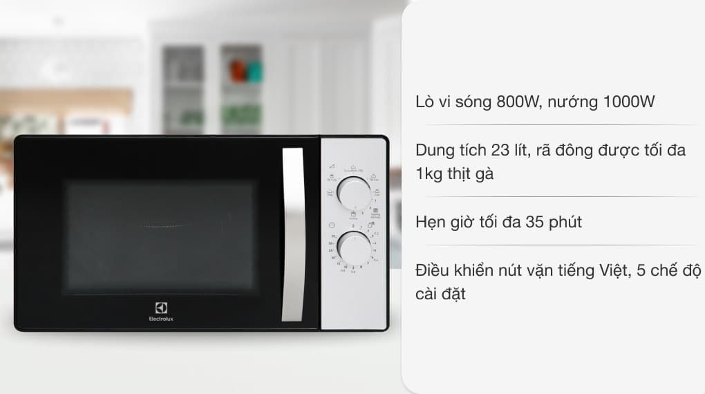 Ảnh Lò vi sóng có nướng Electrolux EMG23K38GB 23 lít