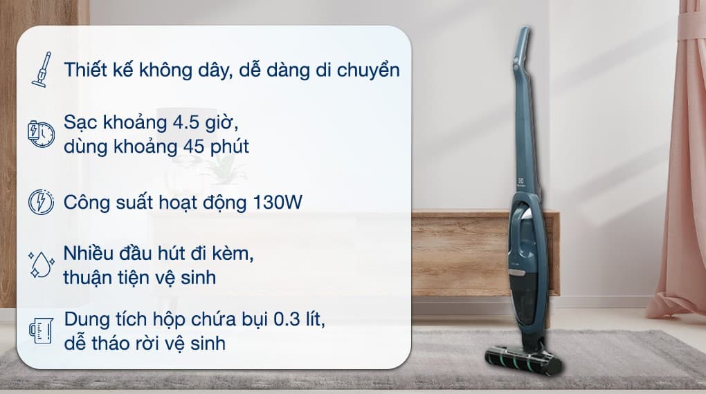 Ảnh Máy hút bụi không dây Electrolux WQ61-1EDBF