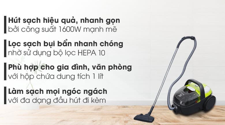 Ảnh Máy hút bụi dạng hộp Electrolux Z1231