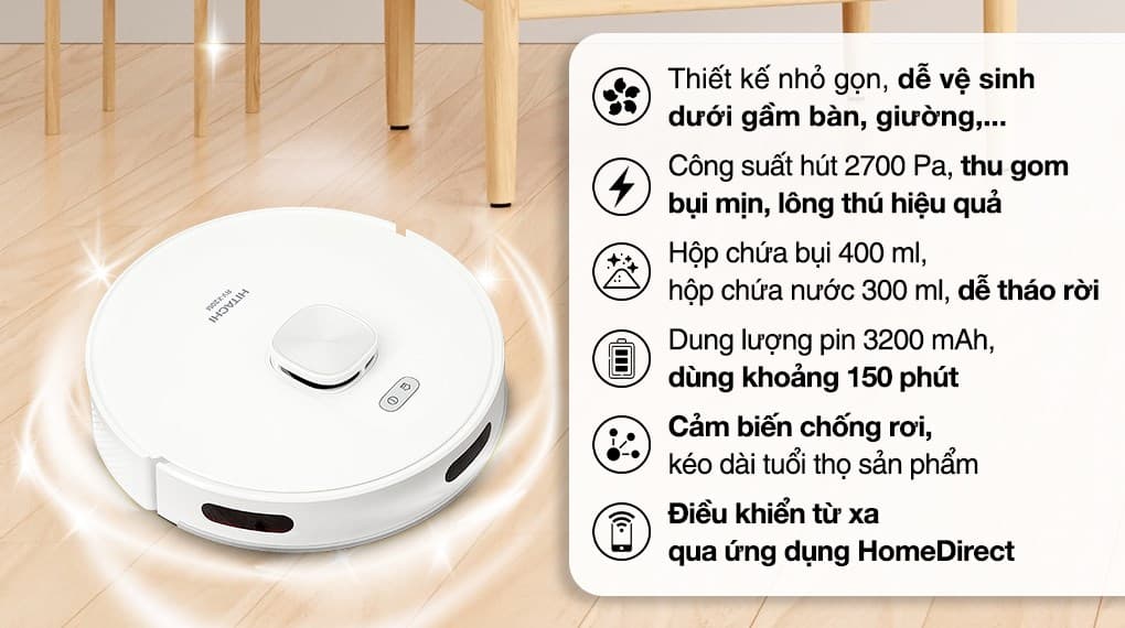 Ảnh Robot hút bụi lau nhà Hitachi RV-X20M
