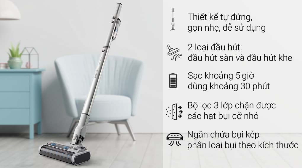 Ảnh Máy hút bụi không dây Philips XC4201/01