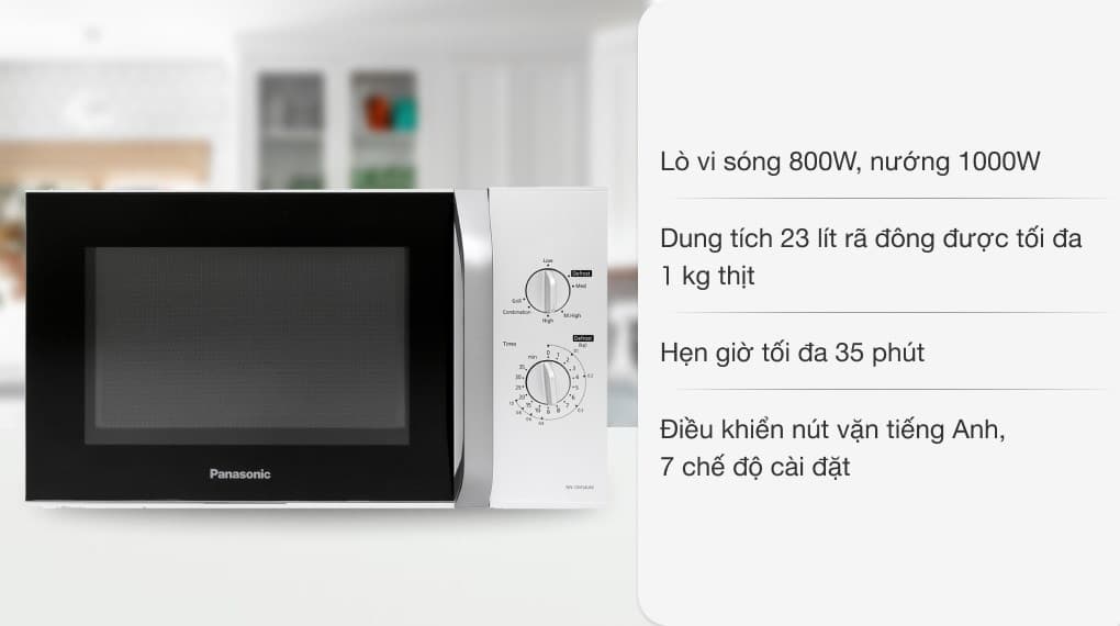 Ảnh Lò vi sóng có nướng Panasonic NN-GM34JMYUE 23 lít