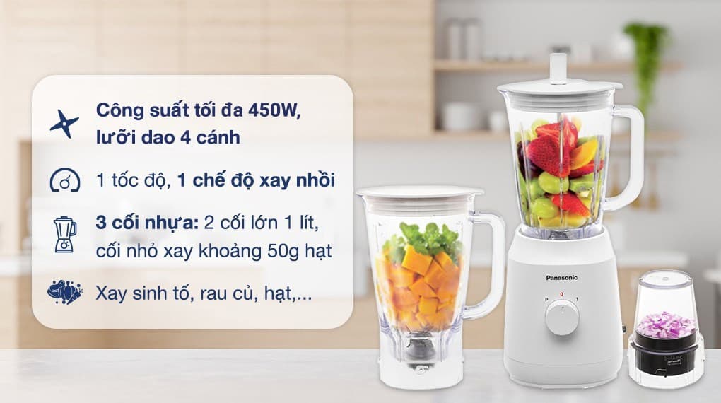 Ảnh Máy xay sinh tố đa năng Panasonic MX-EX1031WRA
