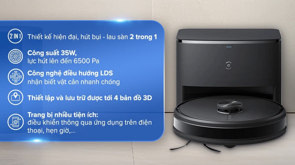 Ảnh Robot hút bụi lau nhà Ecovacs Y1 PRO PLUS