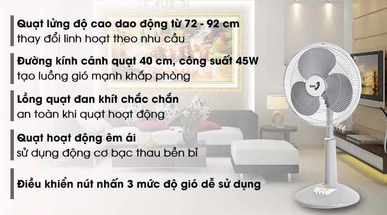 Ảnh Quạt lửng Asia 3 cánh A16019-XV0 45W