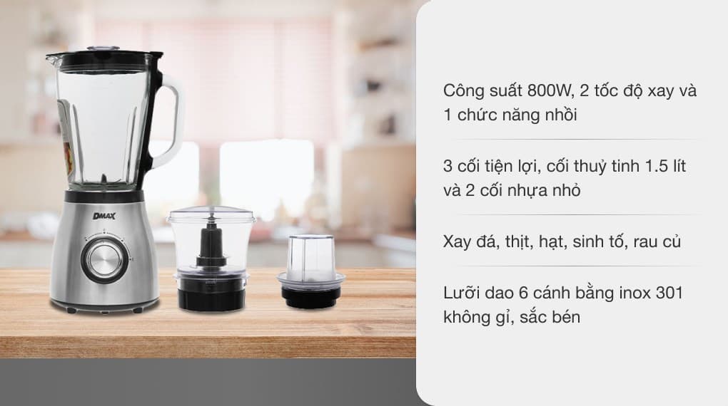 Ảnh Máy xay sinh tố đa năng DMAX BL9702-GS