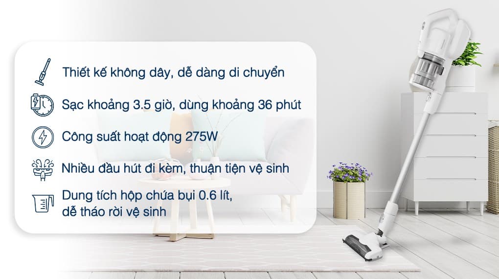 Ảnh Máy hút bụi không dây Panasonic MC-SBV01W246