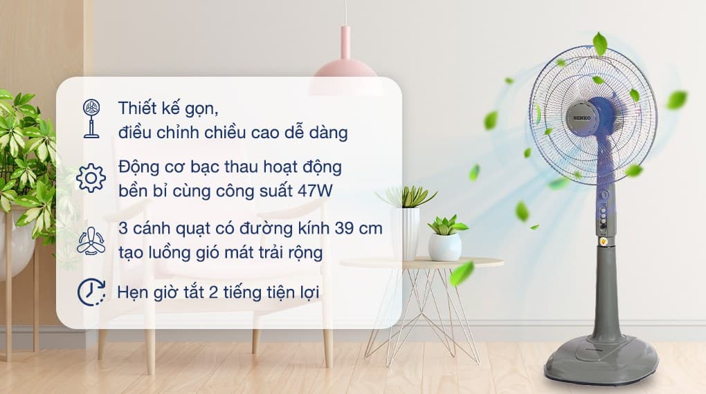 Ảnh Quạt đứng Senko 3 cánh DH1600 47W