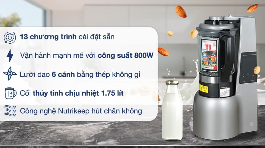 Ảnh Máy làm sữa hạt đa năng Mishio MK-307
