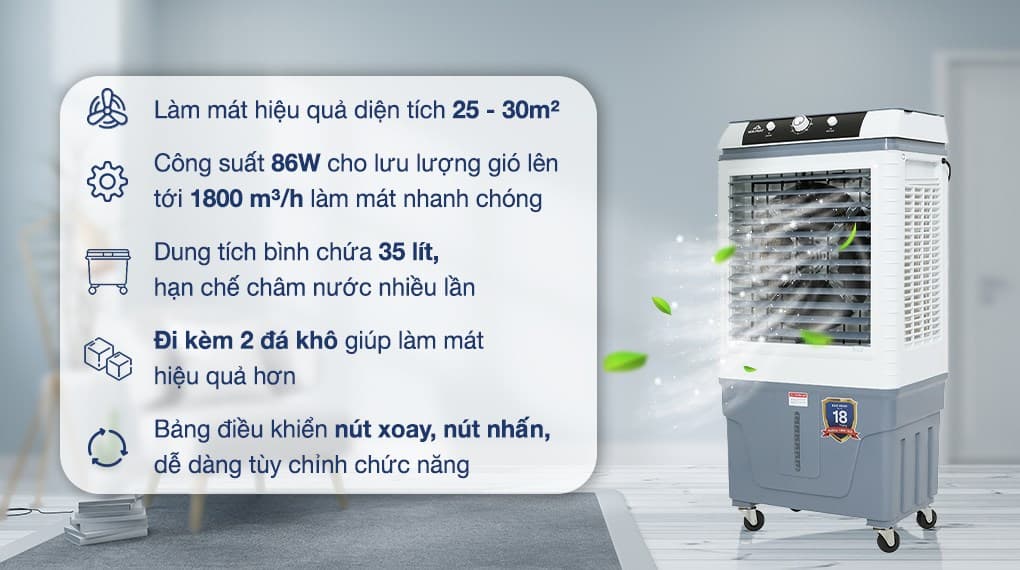 Ảnh Quạt điều hòa Hòa Phát HPCF1-022 86W