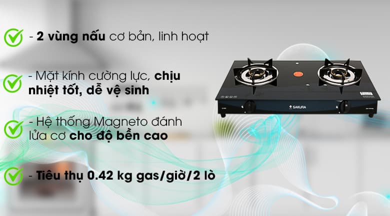Ảnh Bếp ga đôi Sakura SA-695SG