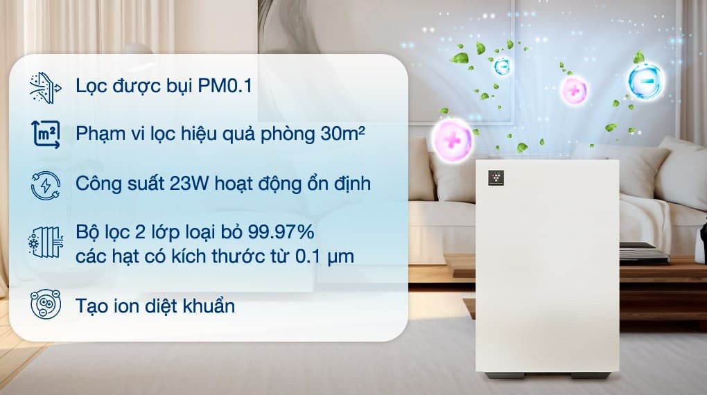 Ảnh Máy lọc không khí Sharp FP-S40V-W 23W