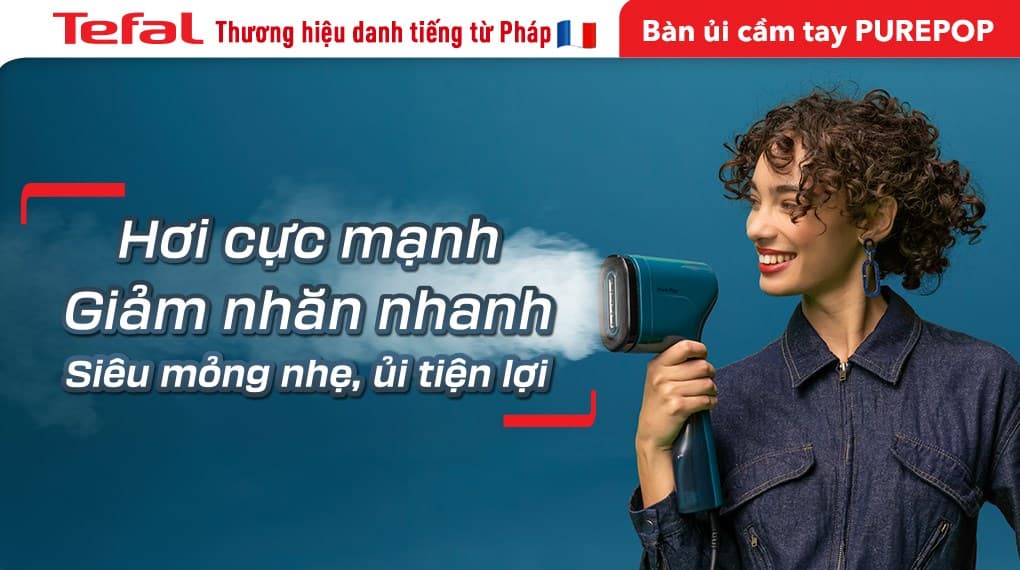 Ảnh Bàn ủi hơi nước cầm tay Tefal DT2020E1 1300W