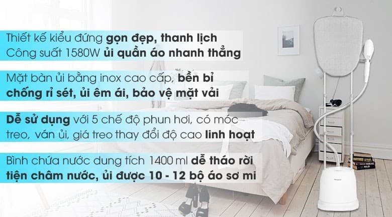 Ảnh Bàn ủi hơi nước đứng Kangaroo KG-75B8 1580W