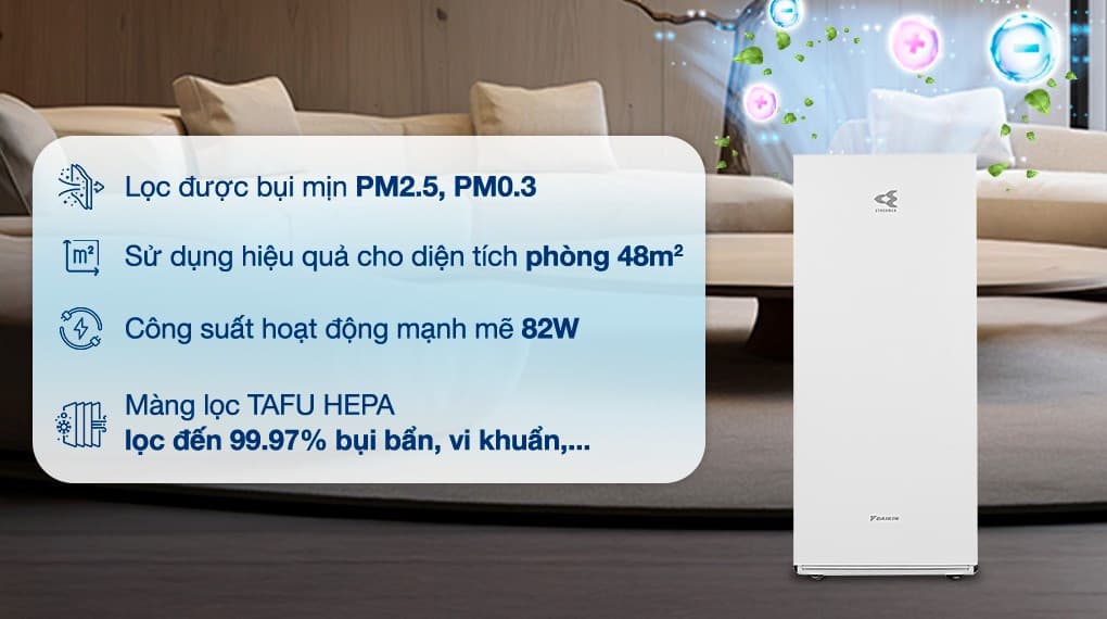 Ảnh Máy lọc không khí Daikin MCK70ZVM7-W 82W