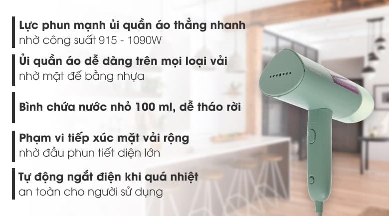 Ảnh Bàn ủi hơi nước cầm tay Philips STH3010 1090W