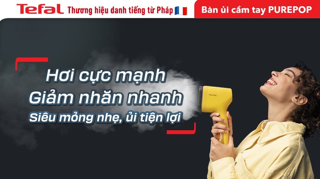 Ảnh Bàn ủi hơi nước cầm tay Tefal DT2026E1 1300W