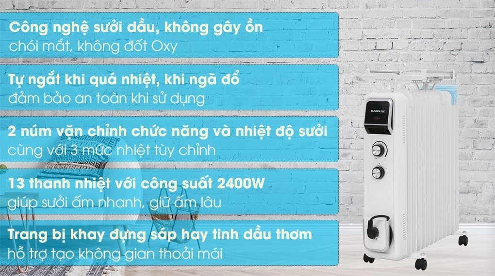 Ảnh Máy sưởi dầu Sunhouse SHD7084