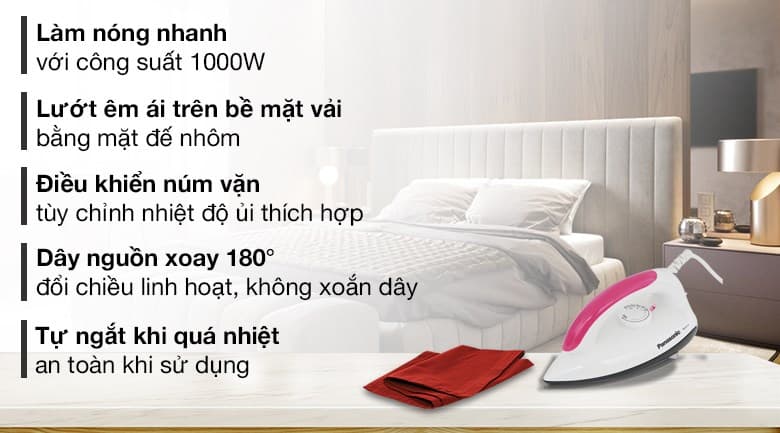 Ảnh Bàn ủi khô Panasonic NI-317TVRA 1000W