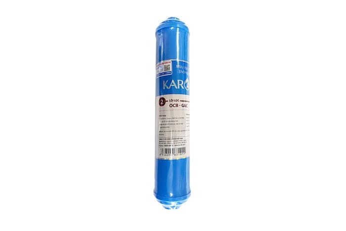 Ảnh Lõi lọc thô Karofi số 2 OCB - GAC T33 K xanh D