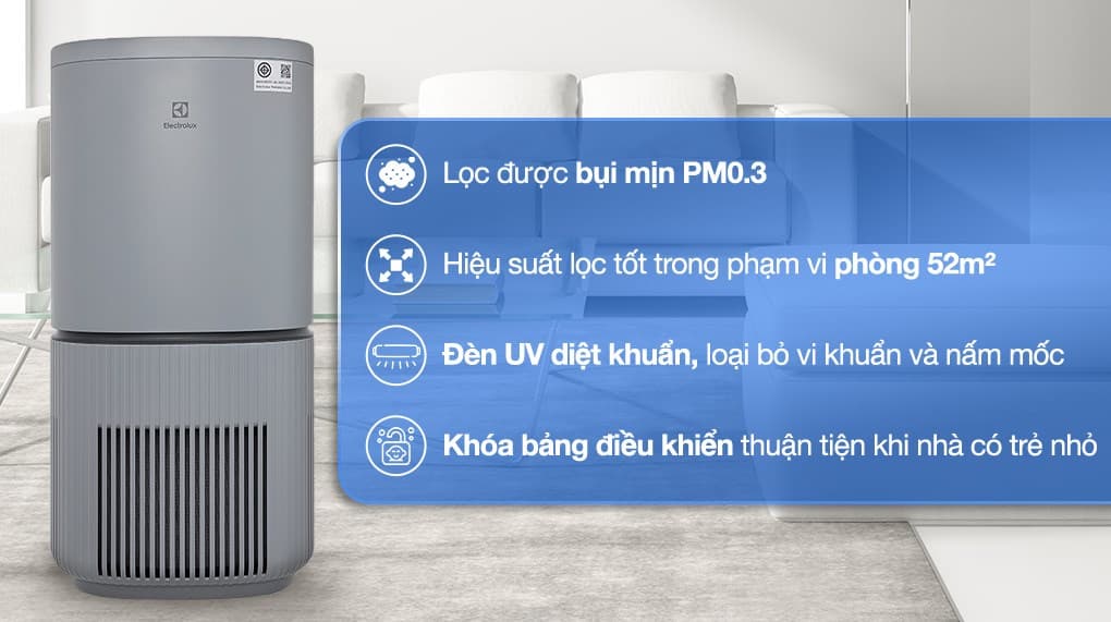 Ảnh Máy lọc không khí Electrolux EP53-46UGA 40W