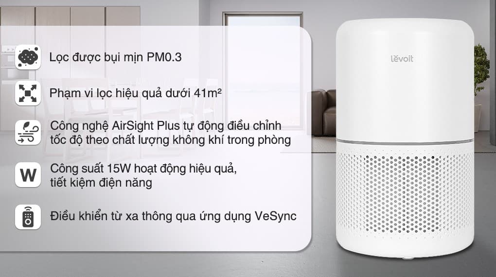 Ảnh Máy lọc không khí Levoit Core 300s 15W