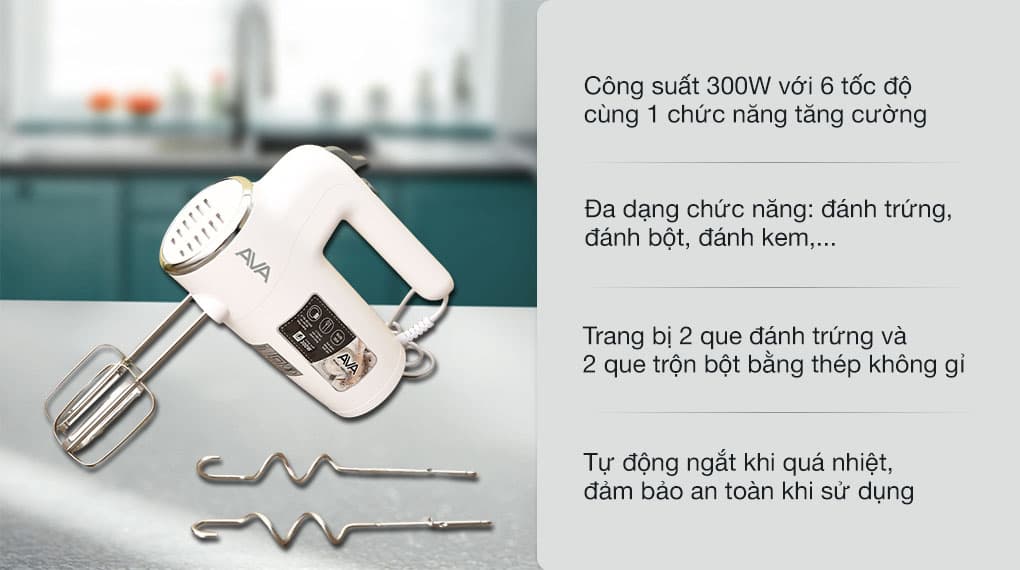 Ảnh Máy đánh trứng AVA HM9103-GS
