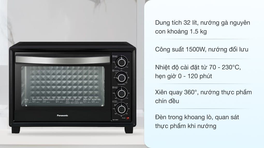 Ảnh Lò nướng Panasonic NB-H3203KRA 32 lít