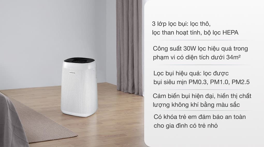 Ảnh Máy lọc không khí Samsung AX34R3020WW/SV 30W