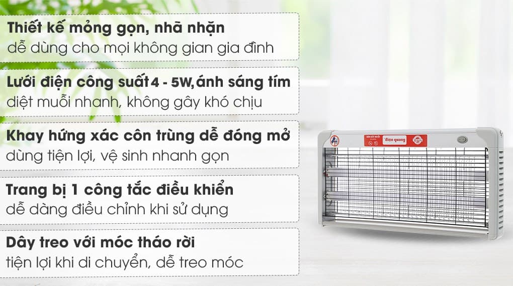 Ảnh Đèn bắt muỗi Điện Quang ĐQ EML05L