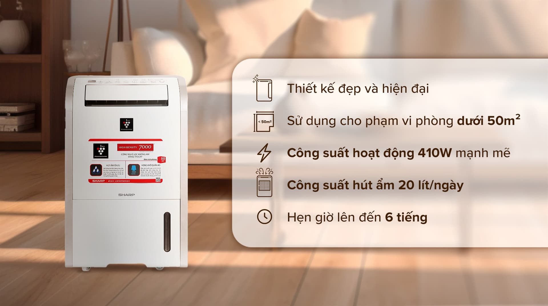 Ảnh Máy hút ẩm Sharp DW-D20A-W