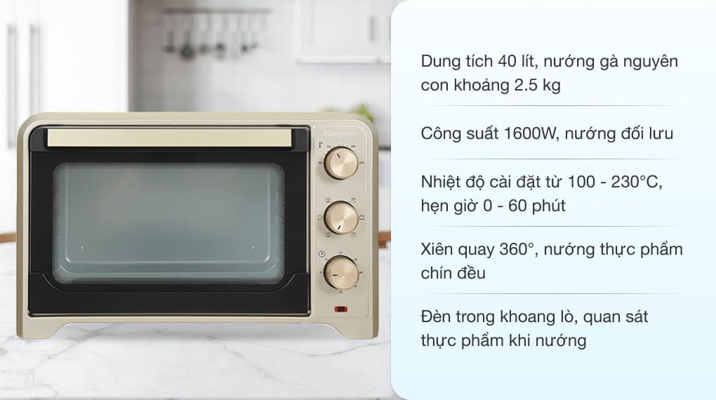 Ảnh Lò nướng Kangaroo KG4001 40 lít