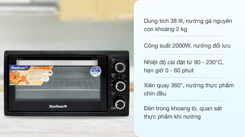 Ảnh Lò nướng BlueStone EOB-7548 38 lít