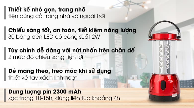 Ảnh Đèn sạc Điện Quang ĐQ PRL01 02765